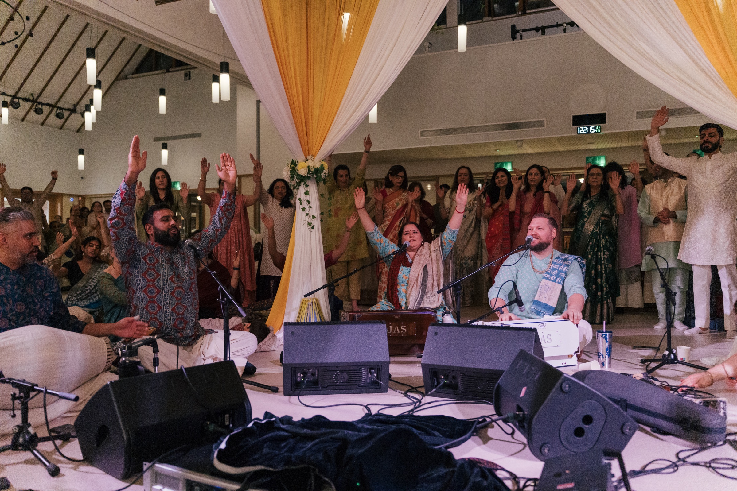 A joyful kirtan gathering
